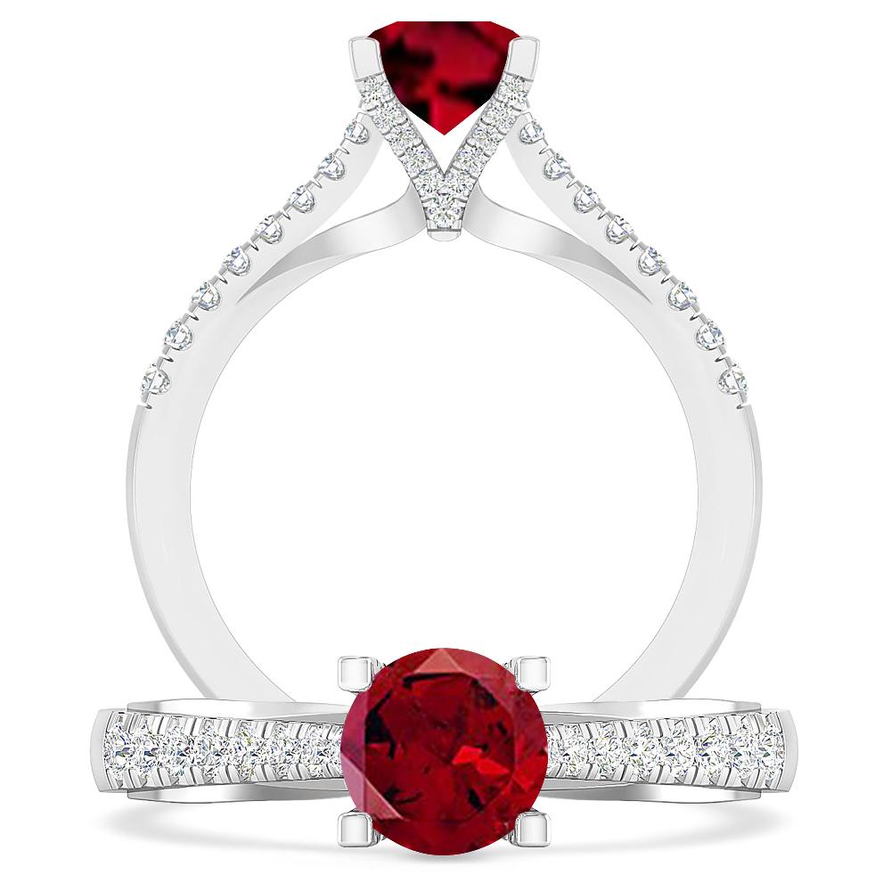 White Gold - Garnet