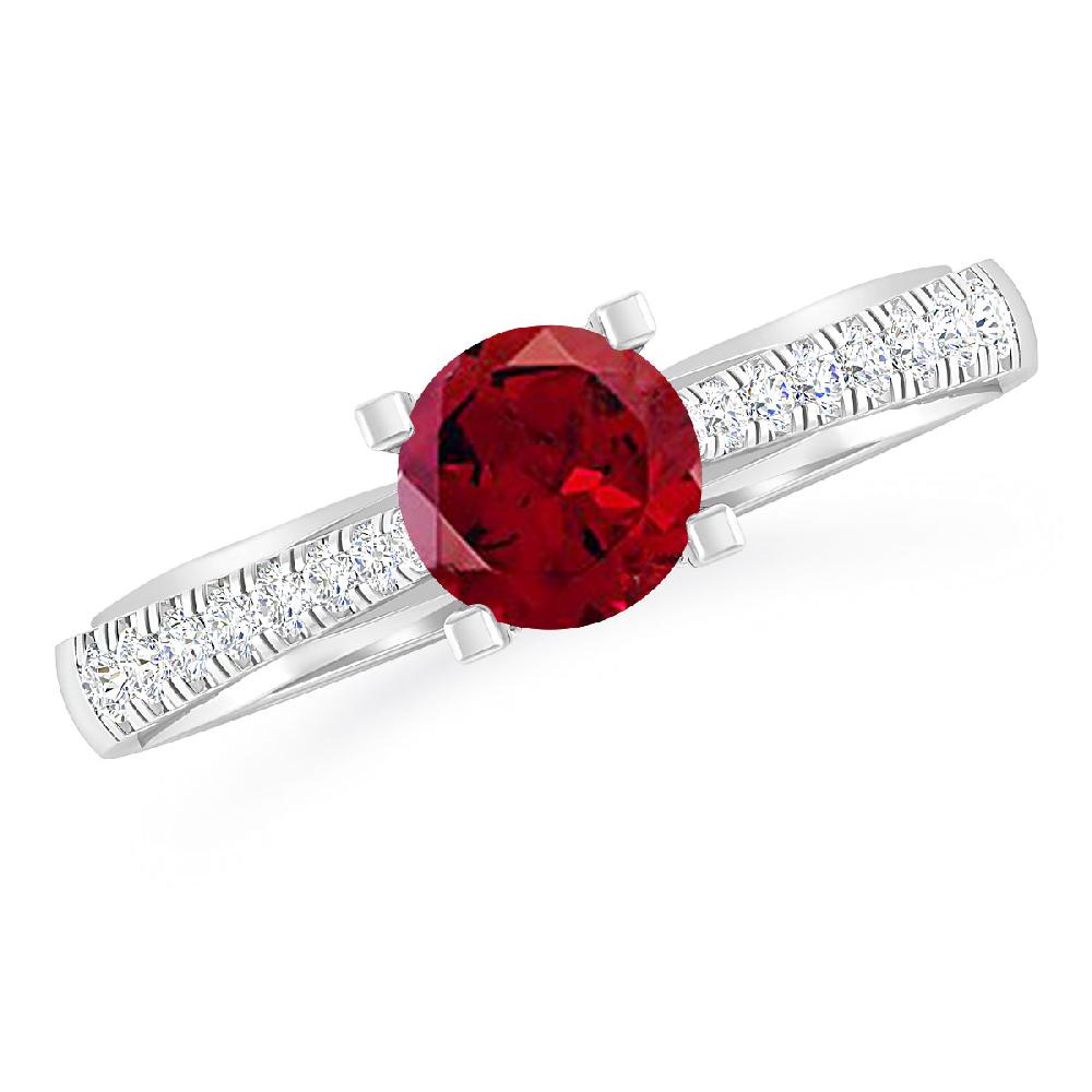 White Gold - Garnet