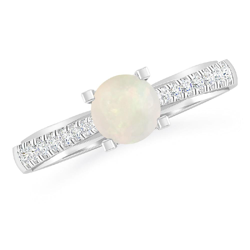 White Gold - Opal