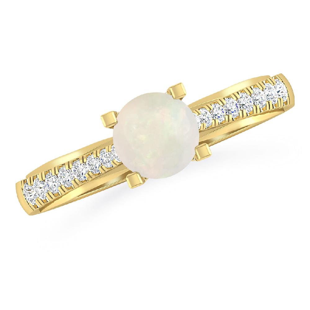 Yellow Gold - Opal