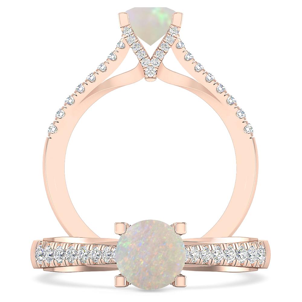 Rose Gold - Opal