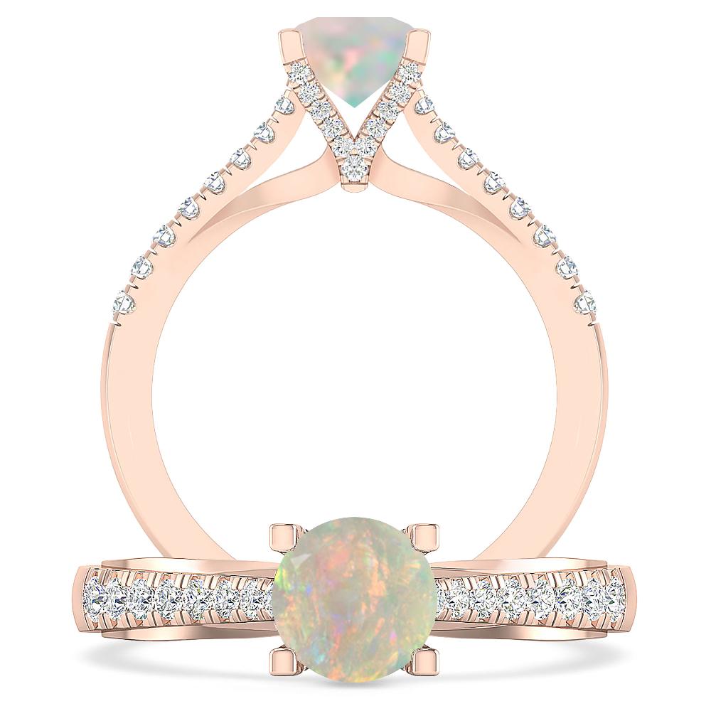 Rose Gold - Opal