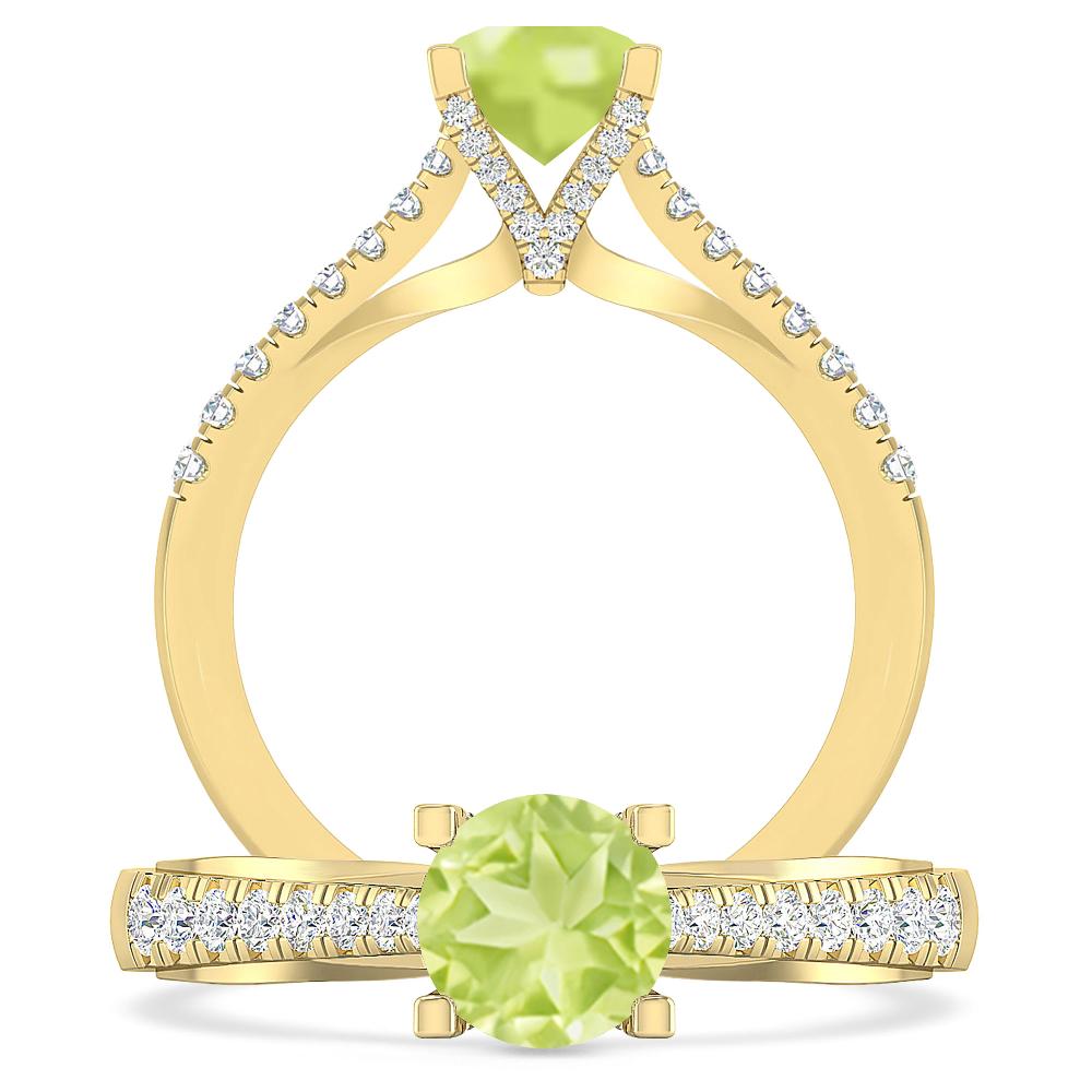 Yellow Gold - Peridot