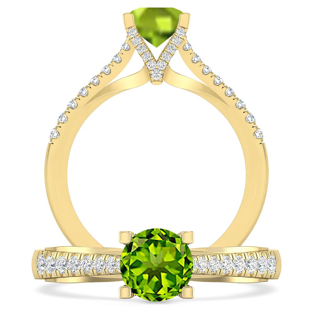 Yellow Gold - Peridot