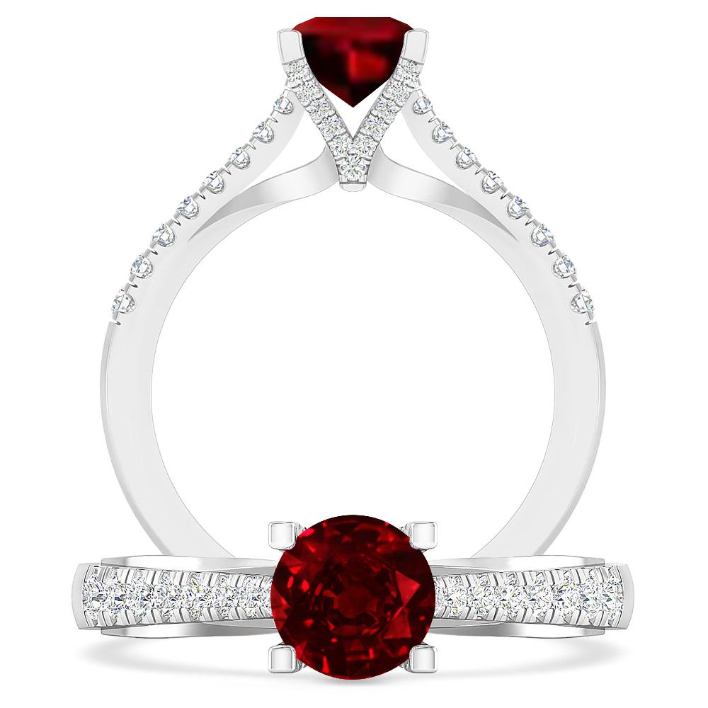 White Gold - Ruby