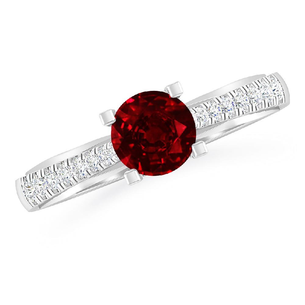 White Gold - Ruby