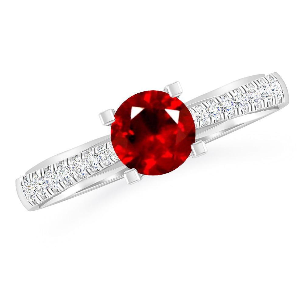 White Gold - Ruby