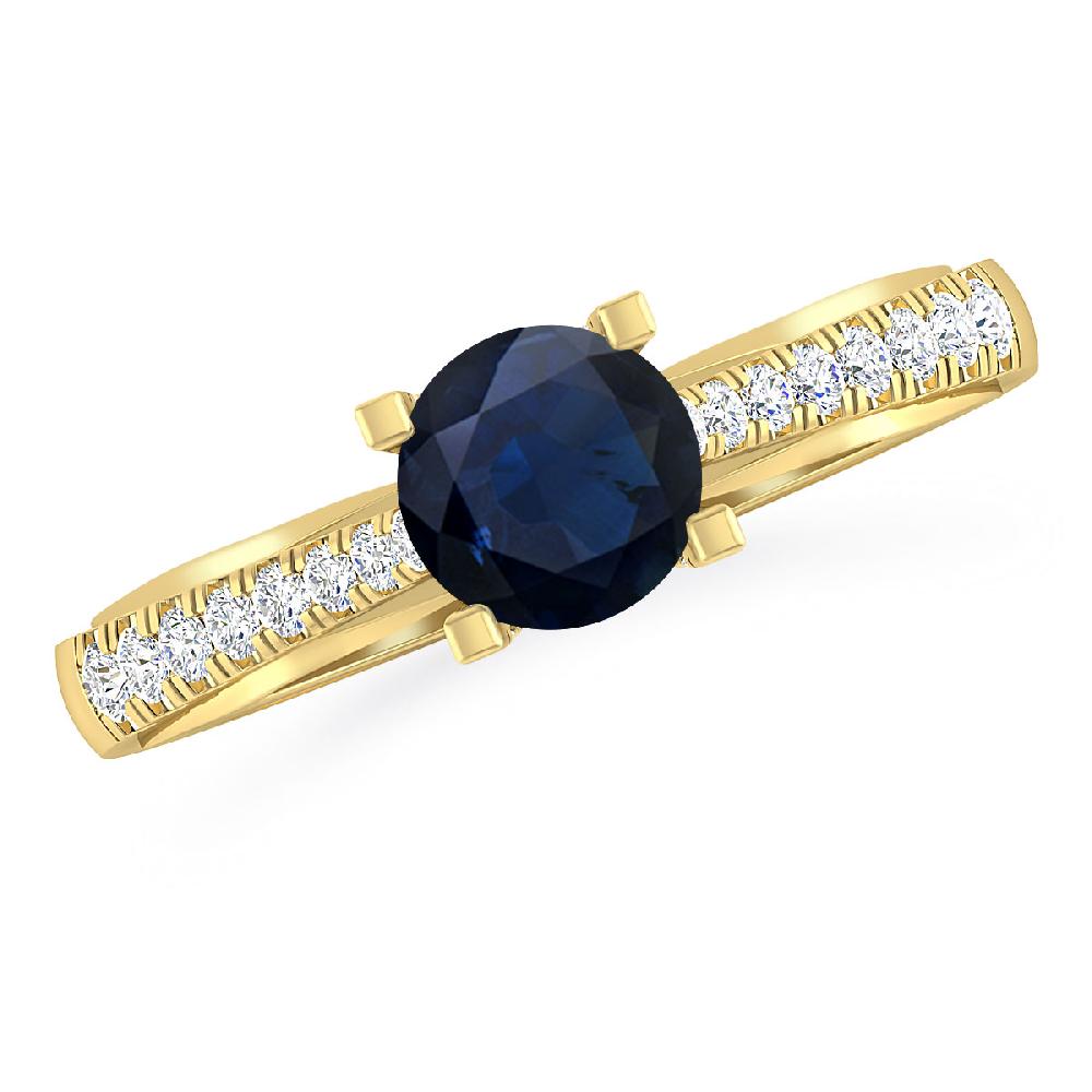 Yellow Gold - Sapphire