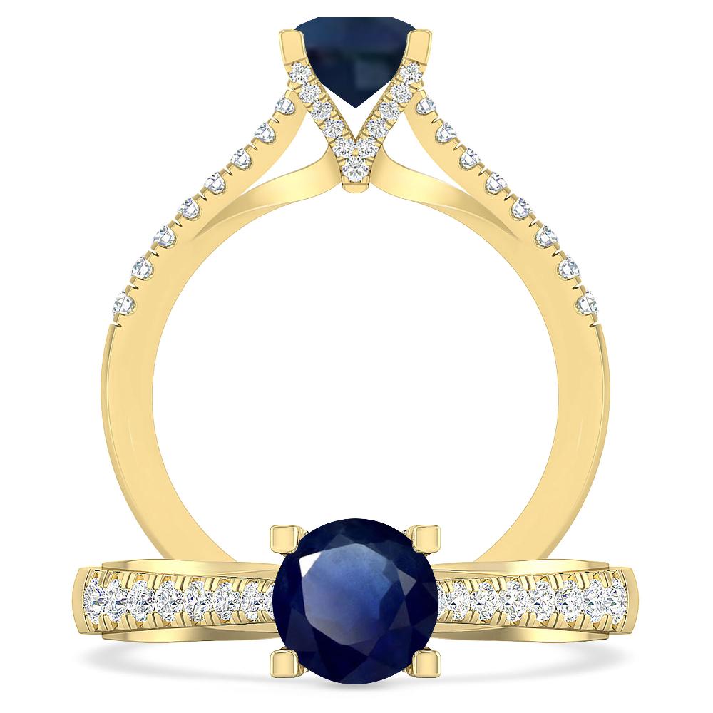 Yellow Gold - Sapphire