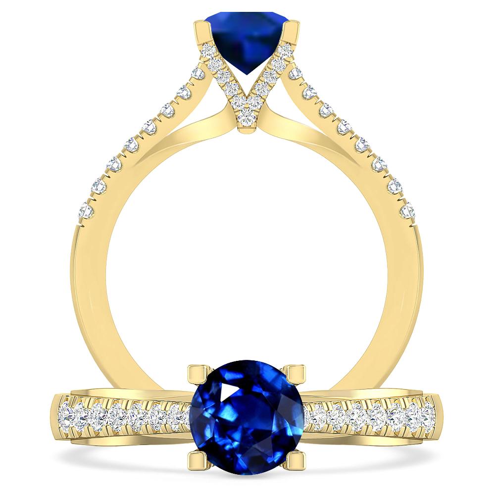 Yellow Gold - Sapphire