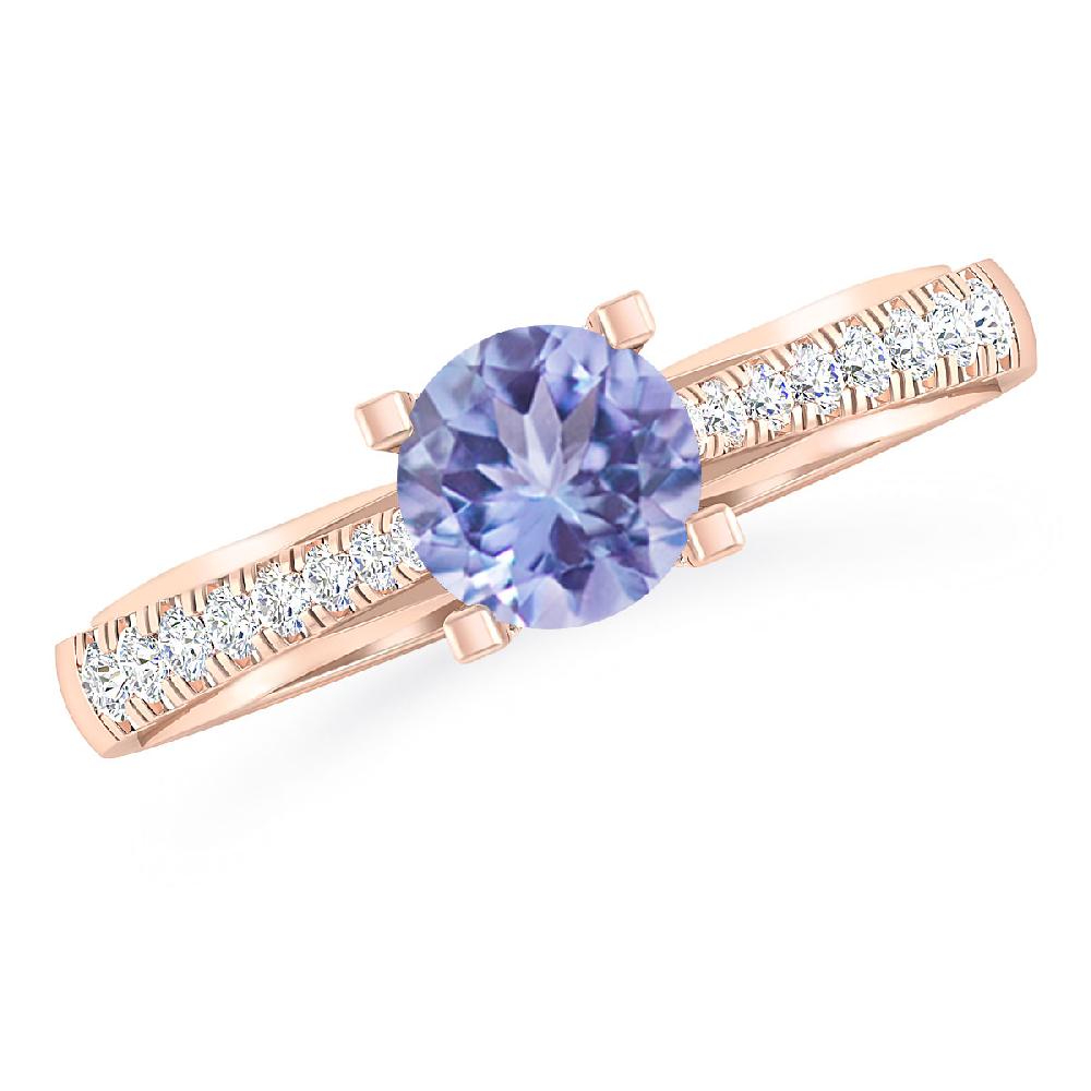 Rose Gold - Tanzanite