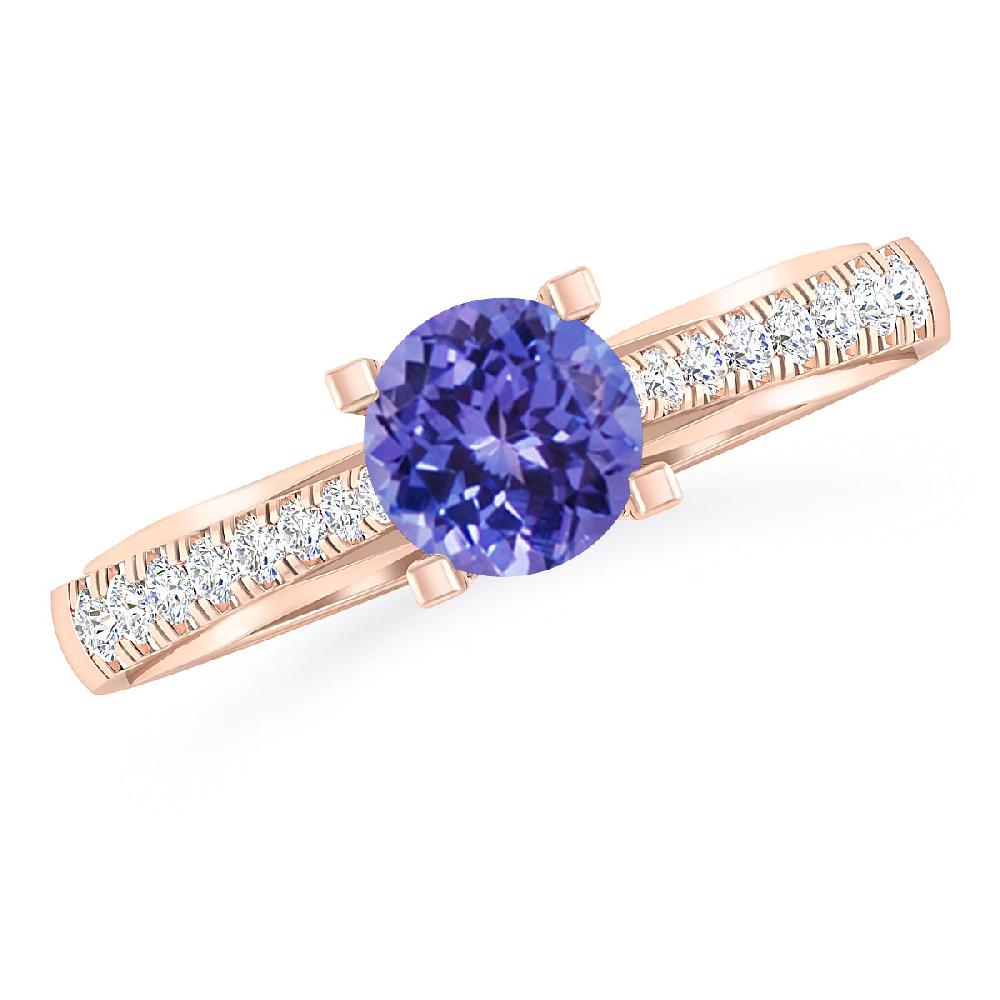 Rose Gold - Tanzanite