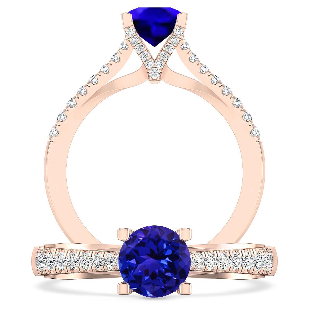 Rose Gold - Tanzanite