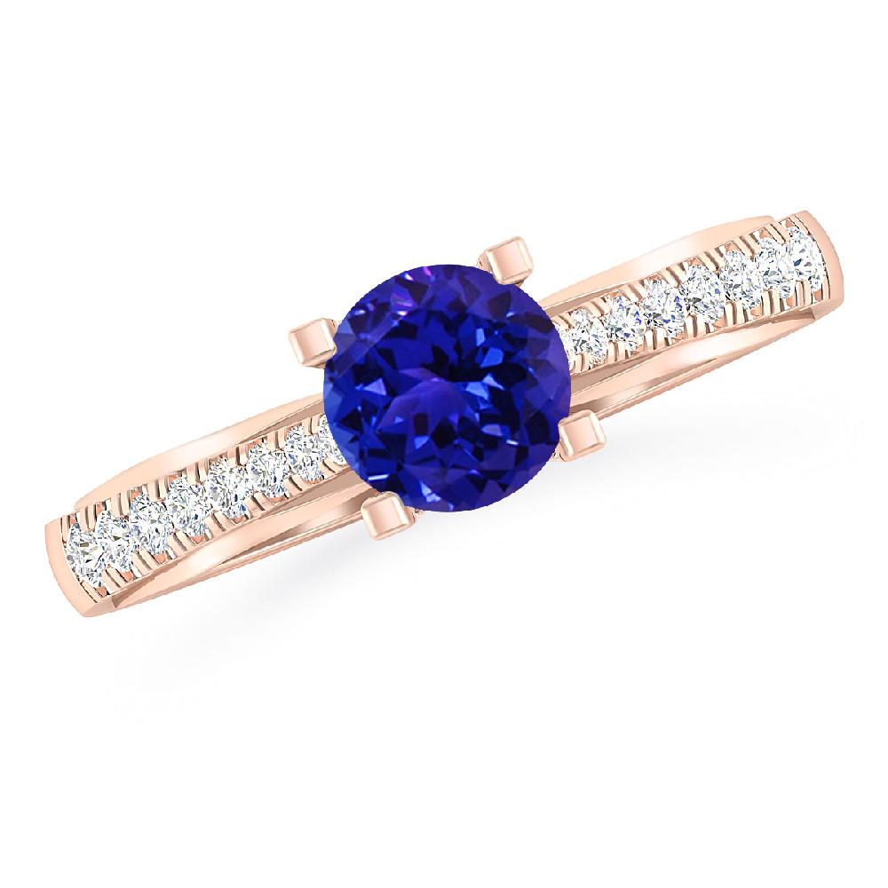 Rose Gold - Tanzanite