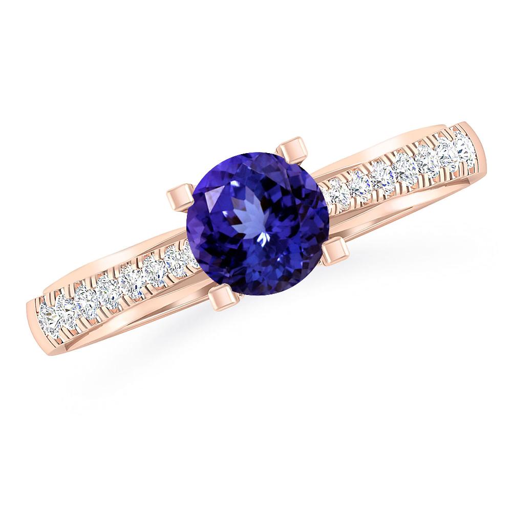 Rose Gold - Tanzanite