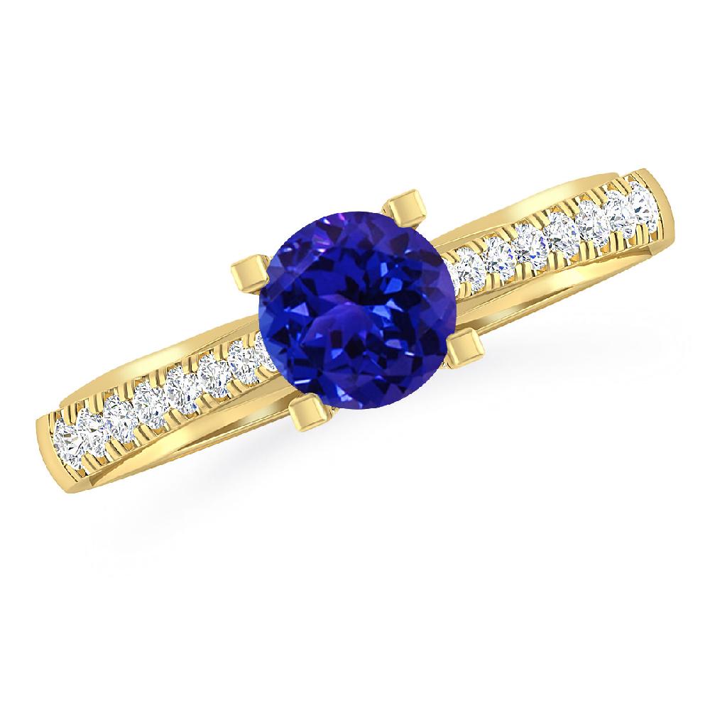 Yellow Gold - Tanzanite