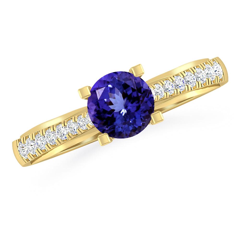 Yellow Gold - Tanzanite