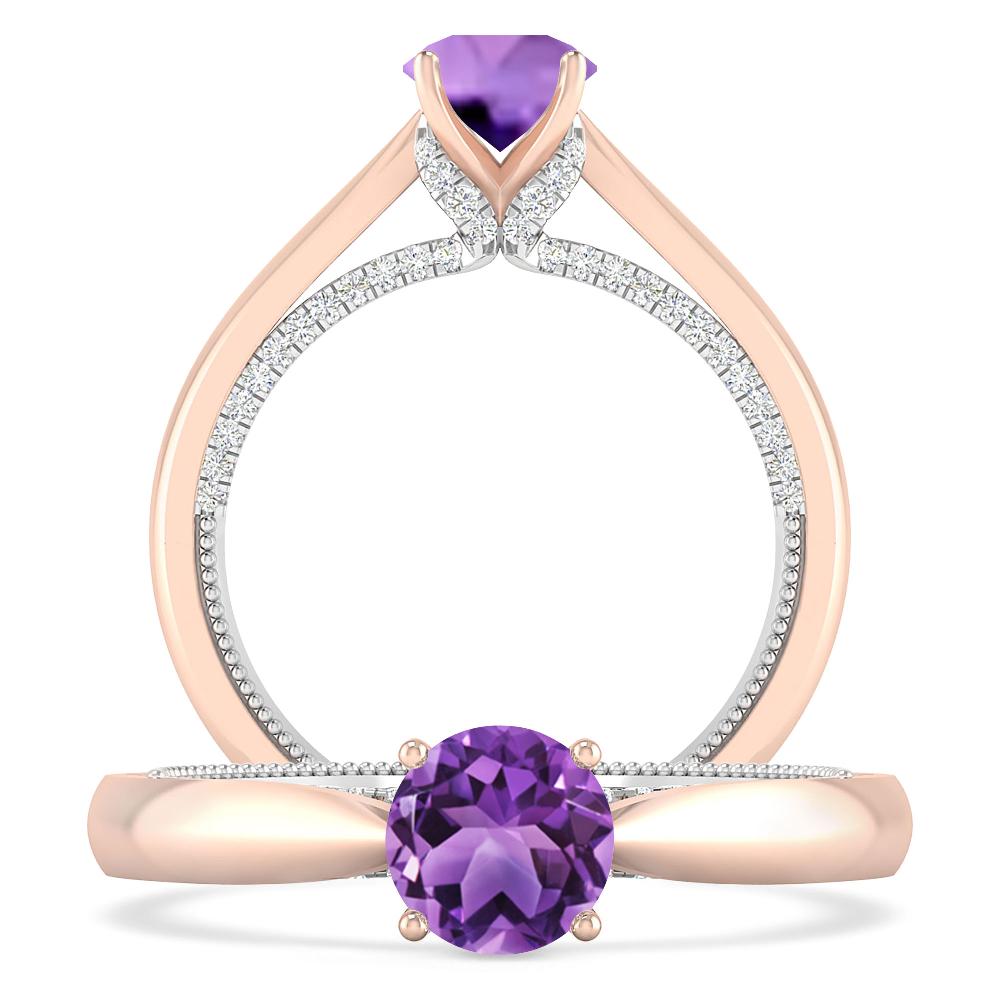 Rose Gold - Amethyst