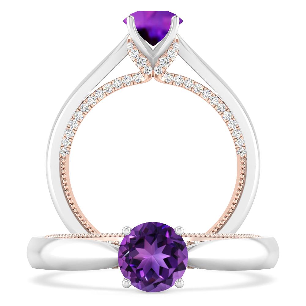 White Gold - Amethyst