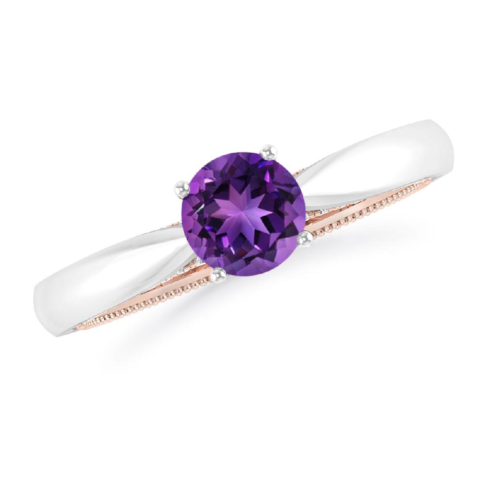 White Gold - Amethyst