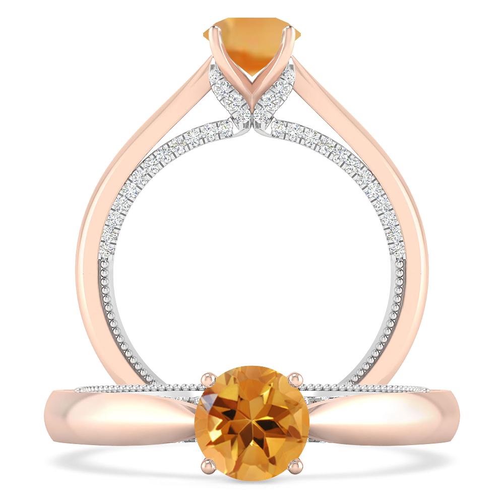 Rose Gold - Citrine