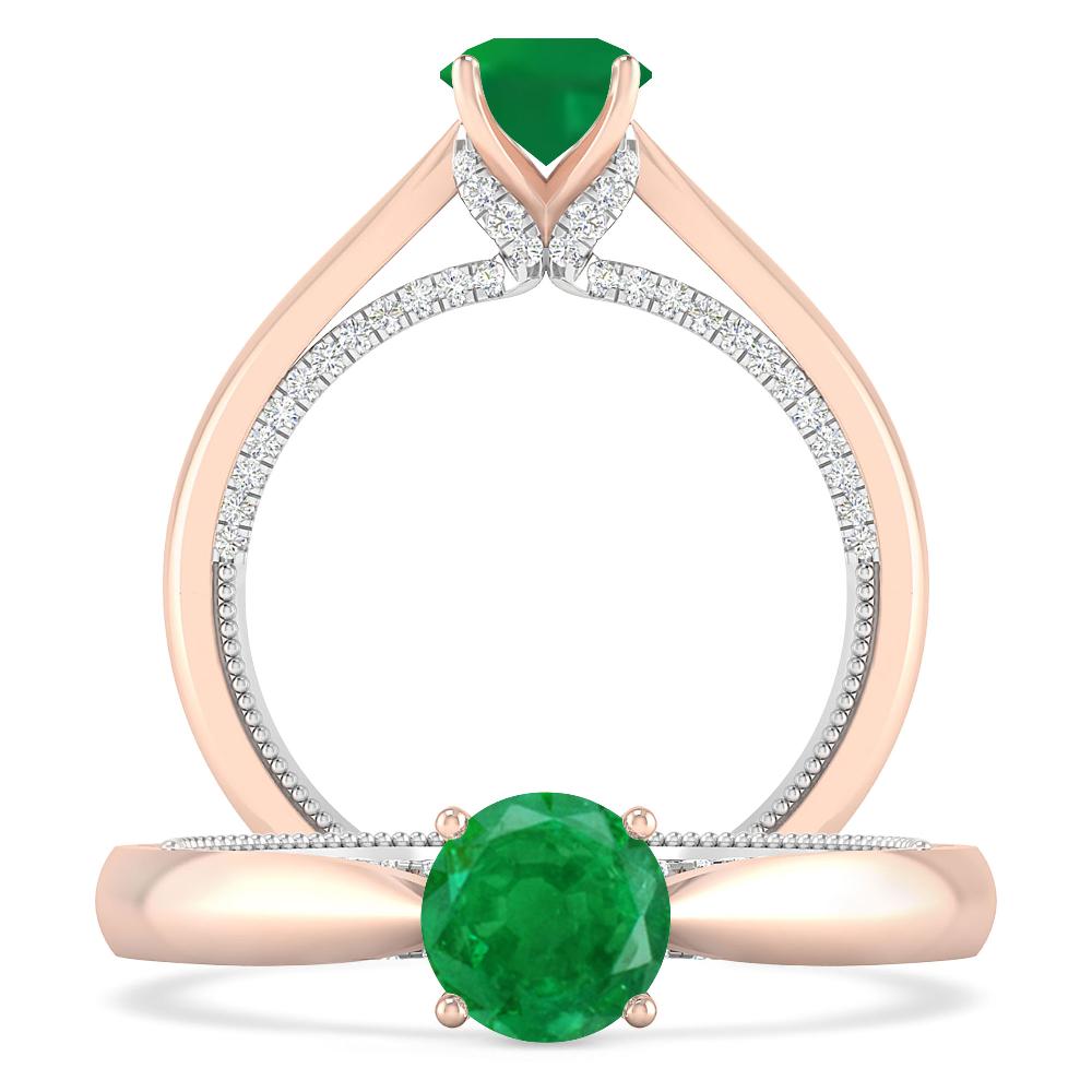 Rose Gold - Emerald