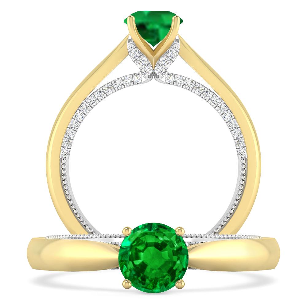 Yellow Gold - Emerald