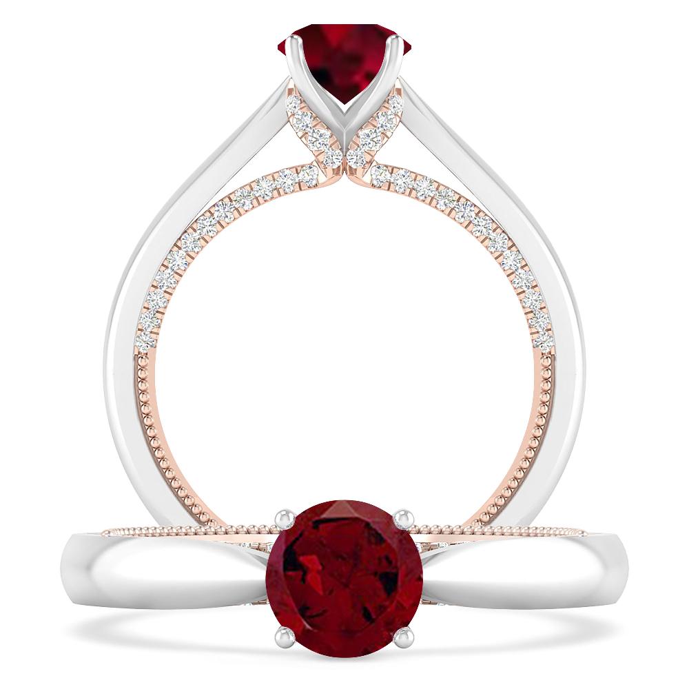 White Gold - Garnet