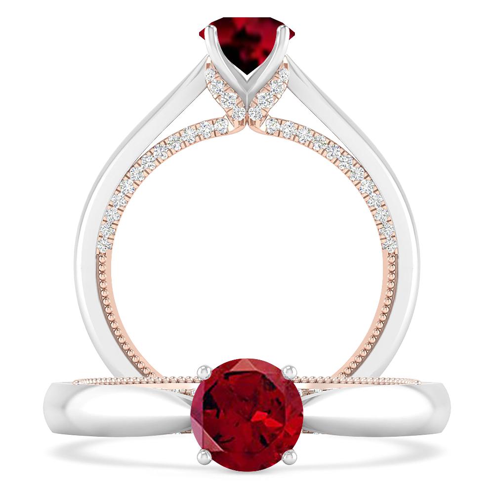 White Gold - Garnet