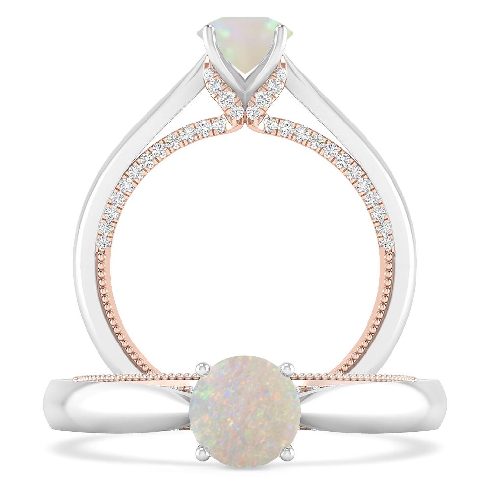 White Gold - Opal