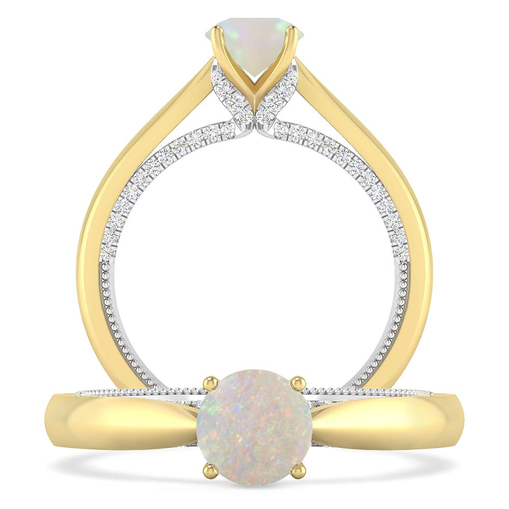 Yellow Gold - Opal