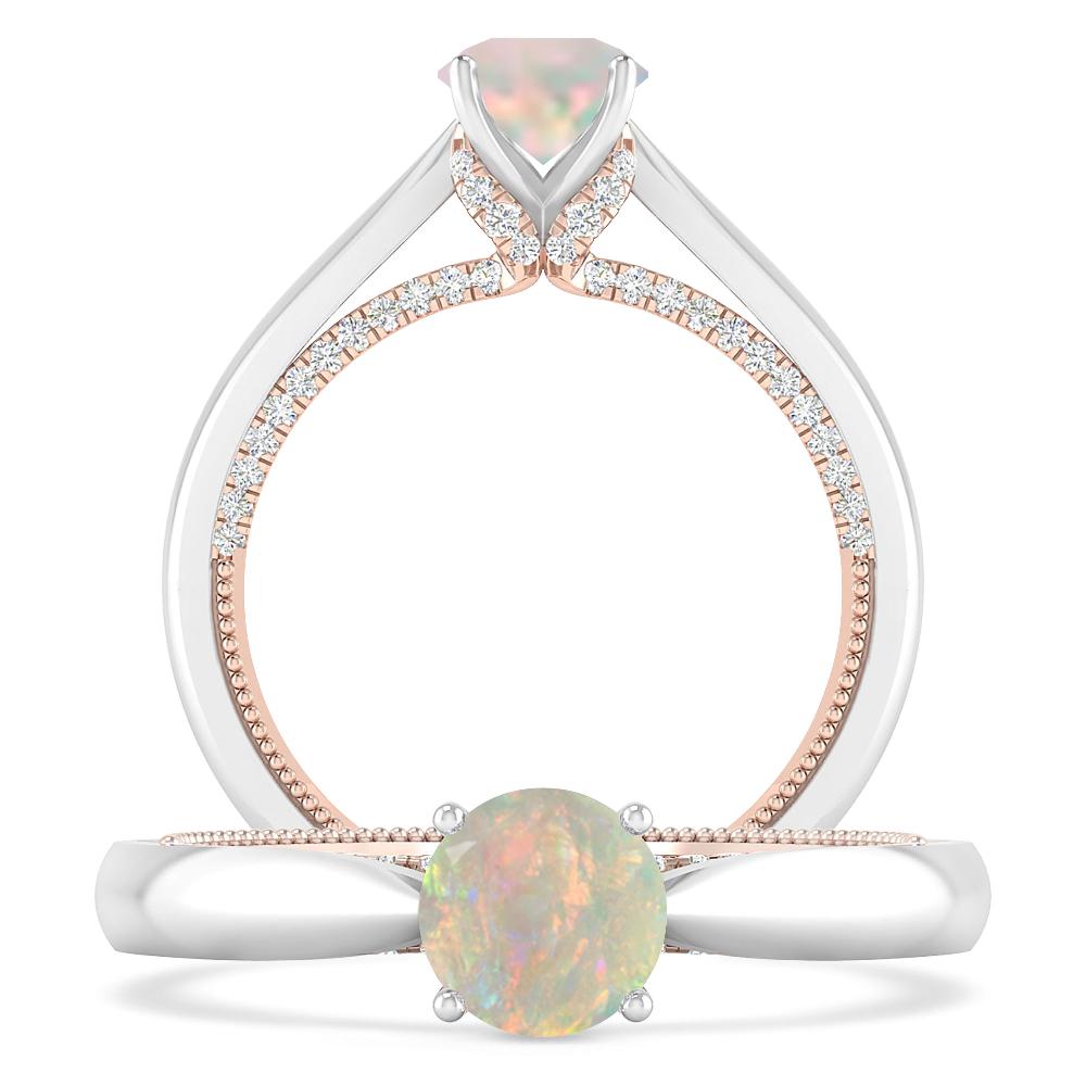 White Gold - Opal