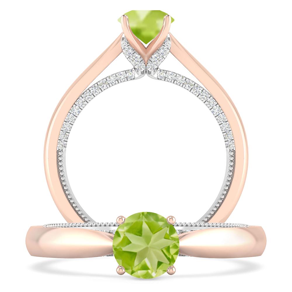 Rose Gold - Peridot