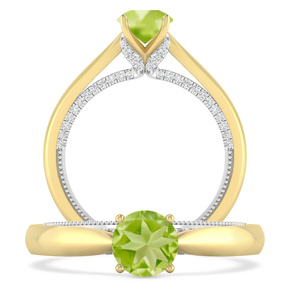 Yellow Gold - Peridot