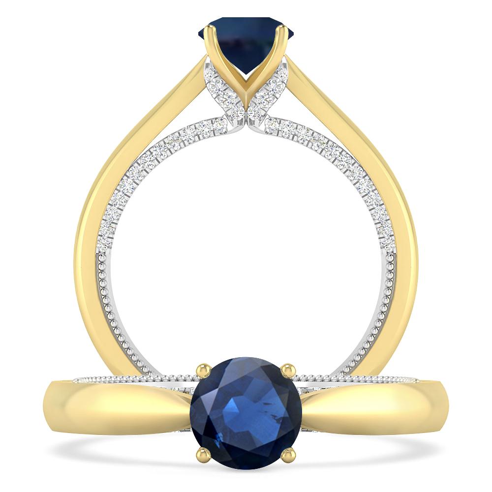 Yellow Gold - Sapphire