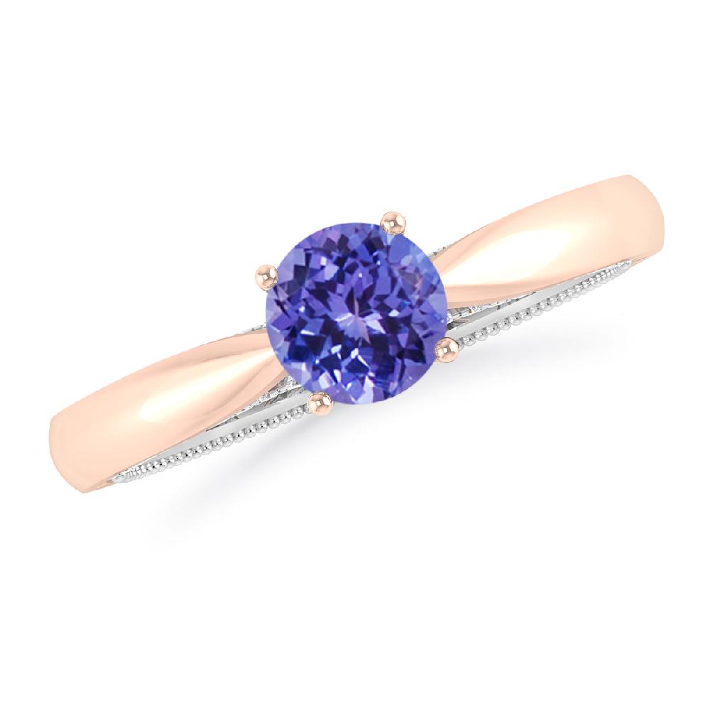 Rose Gold - Tanzanite