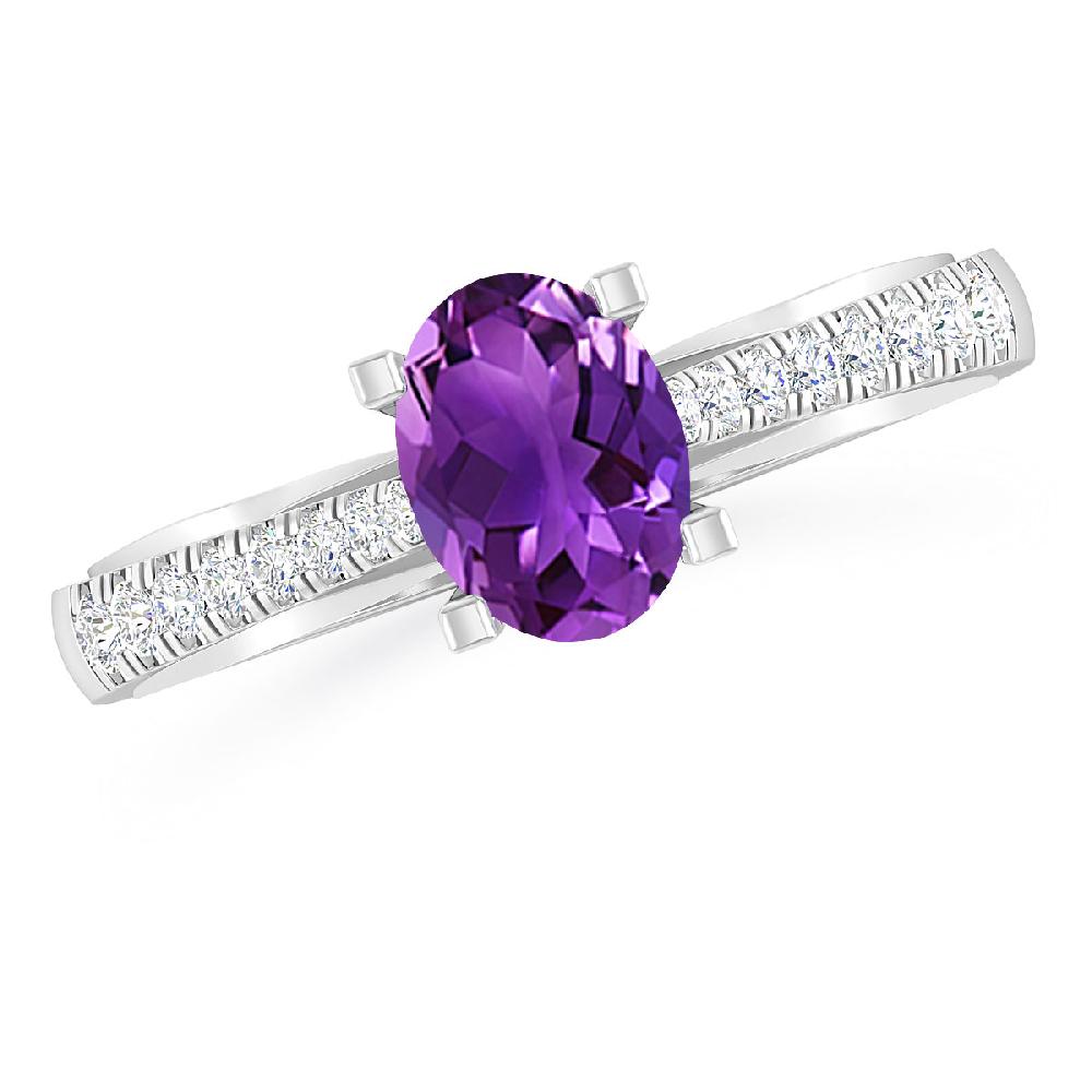 White Gold - Amethyst