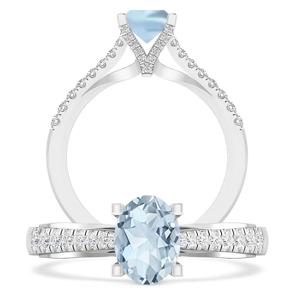 White Gold - Aquamarine