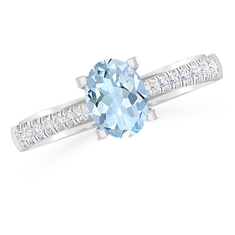 White Gold - Aquamarine