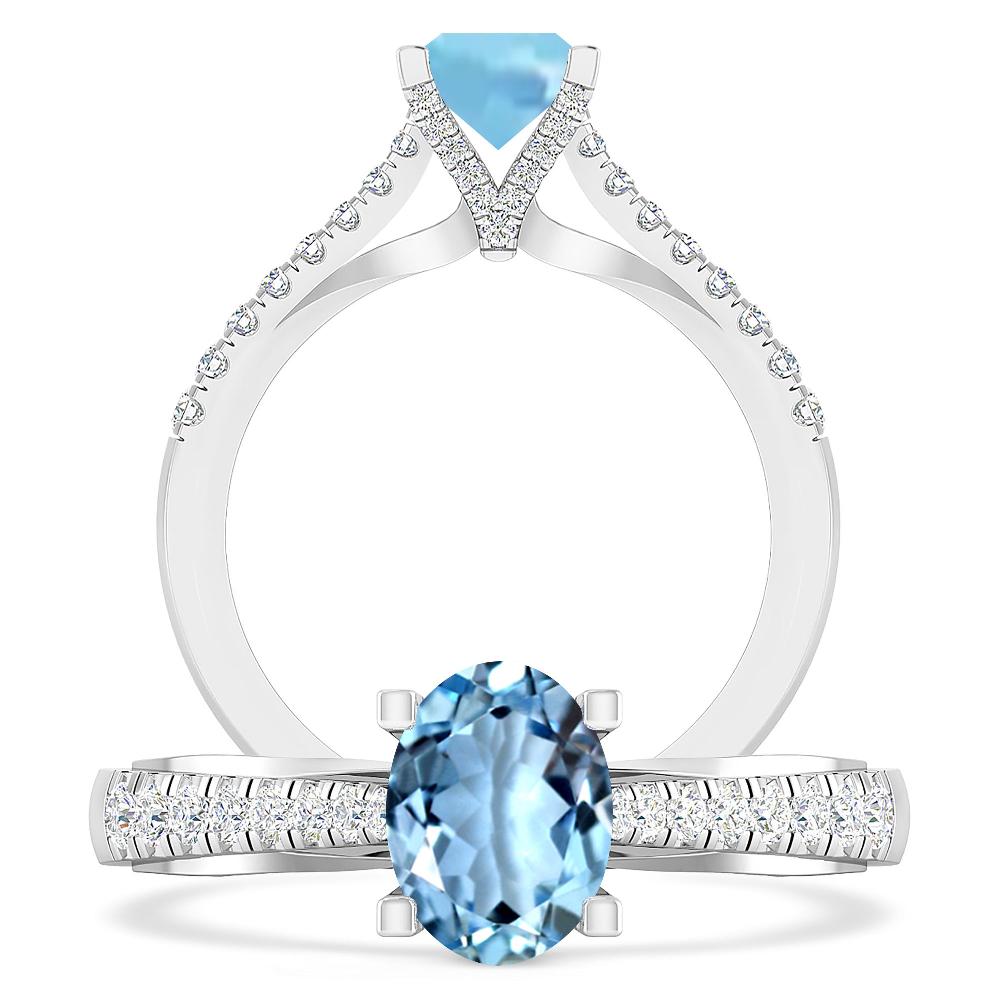 White Gold - Aquamarine