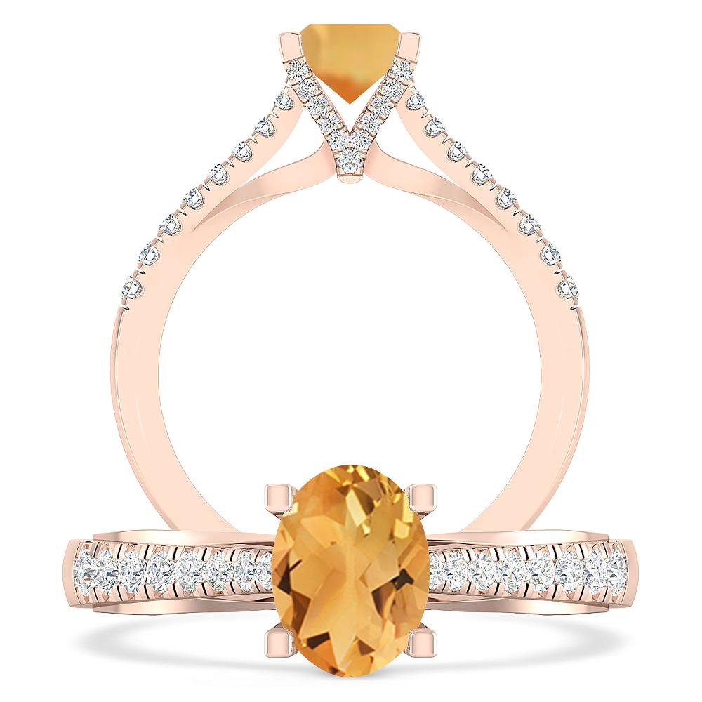 Rose Gold - Citrine