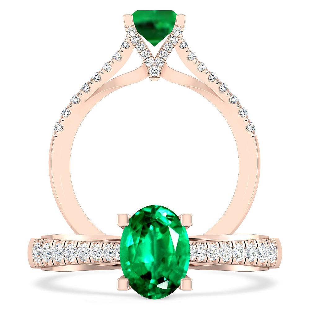 Rose Gold - Emerald