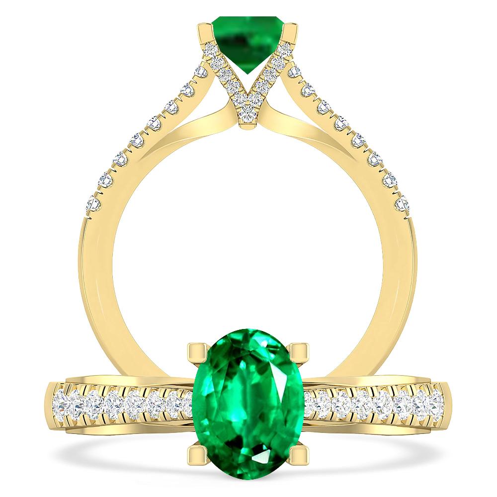 Yellow Gold - Emerald