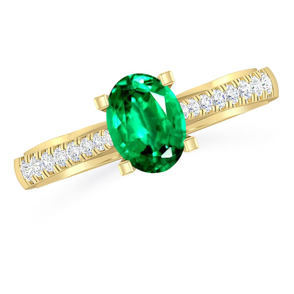 Yellow Gold - Emerald