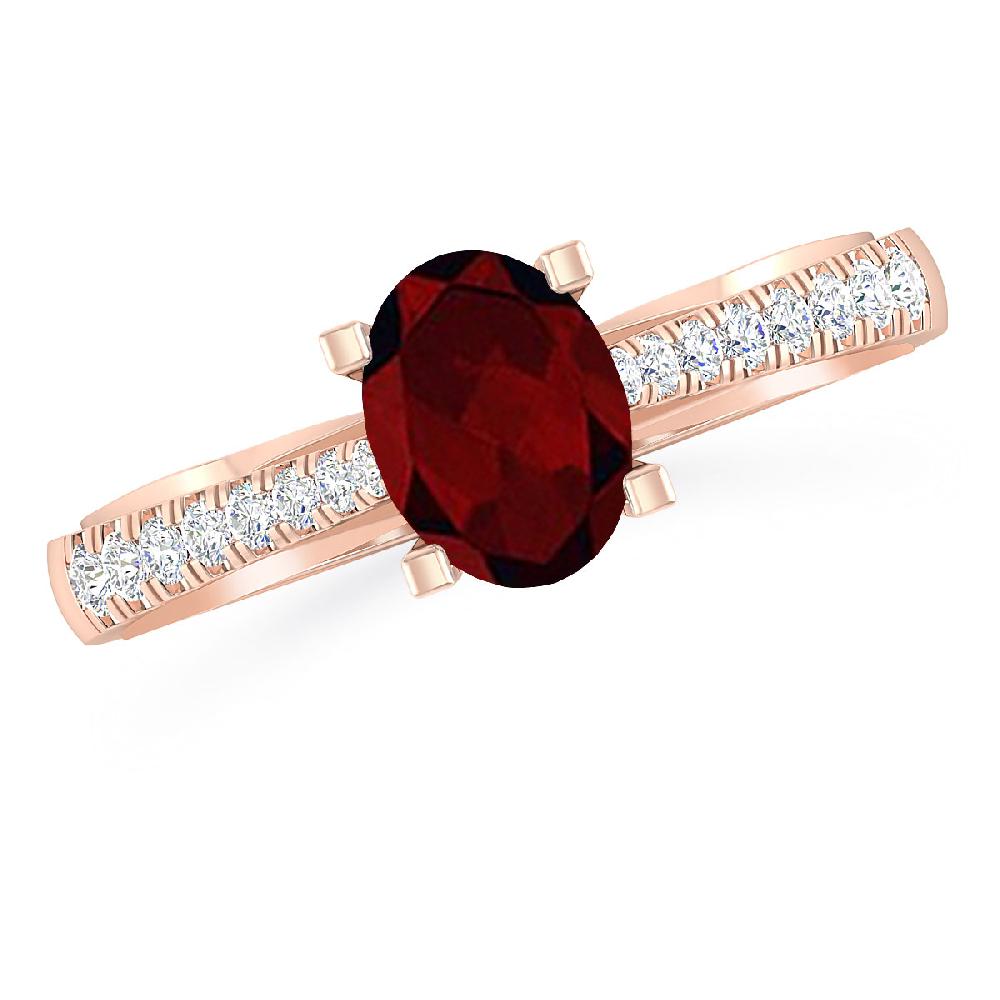 Rose Gold - Garnet