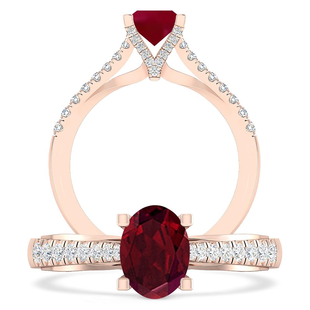 Rose Gold - Garnet