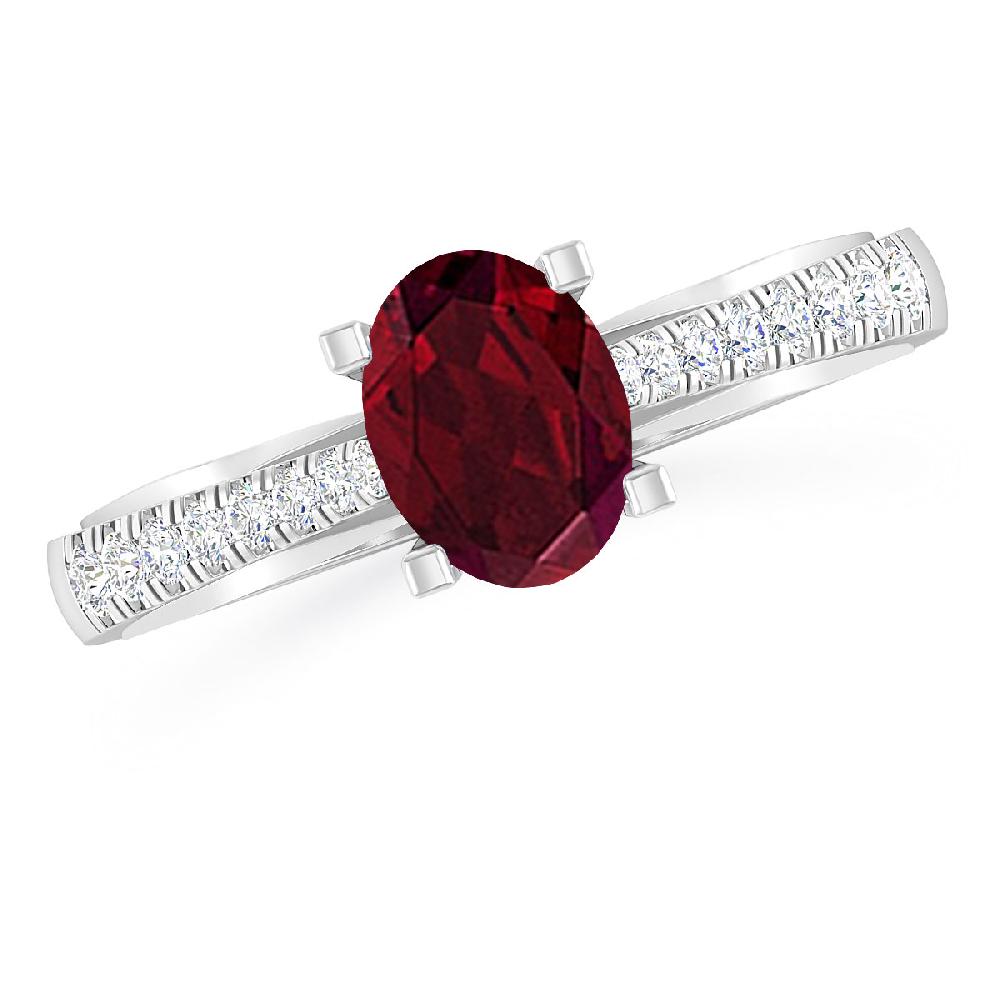 White Gold - Garnet