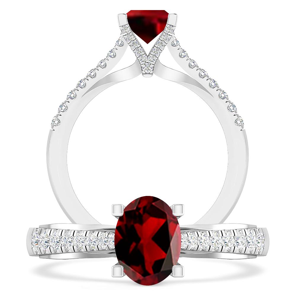 White Gold - Garnet