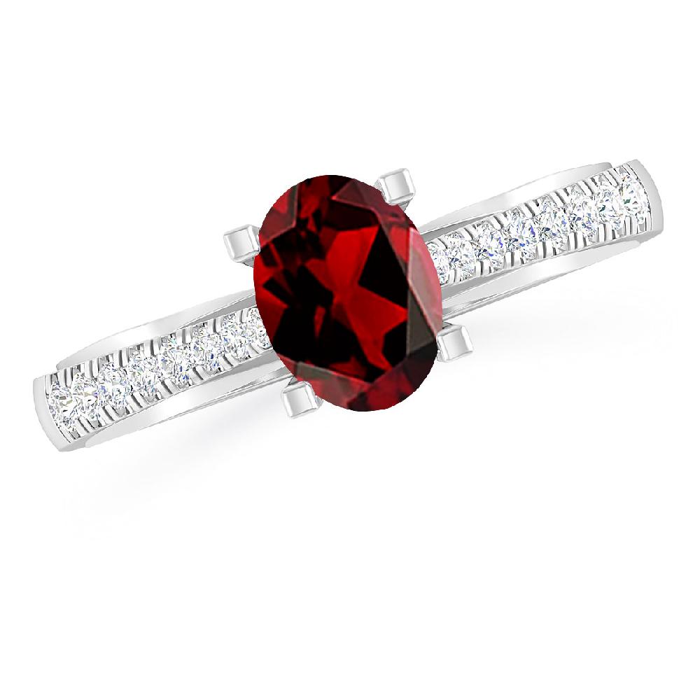 White Gold - Garnet