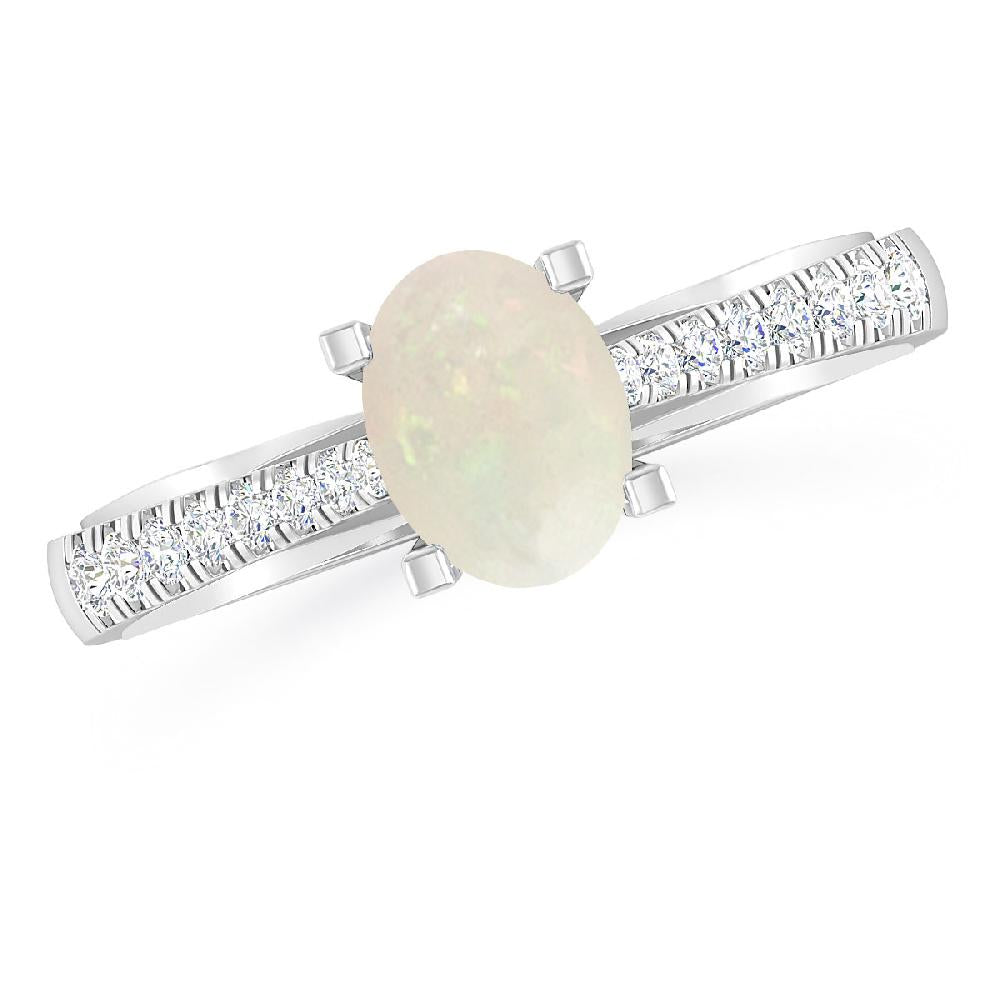 White Gold - Opal